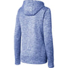 Sport-Tek Women's True Royal Electric PosiCharge Electric Heather Fleece Hooded Pullover