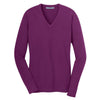 au-lsw285-port-authority-women-purple-v-neck-sweater