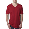 N3200 Next Level Men's Cardinal Premium Fitted Short-Sleeve V-Neck Tee