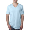 N3200 Next Level Men's Light Blue Premium Fitted Short-Sleeve V-Neck Tee