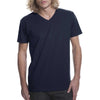 N3200 Next Level Men's Midnight Navy Premium Fitted Short-Sleeve V-Neck Tee