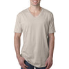 N3200 Next Level Men's Sand Premium Fitted Short-Sleeve V-Neck Tee
