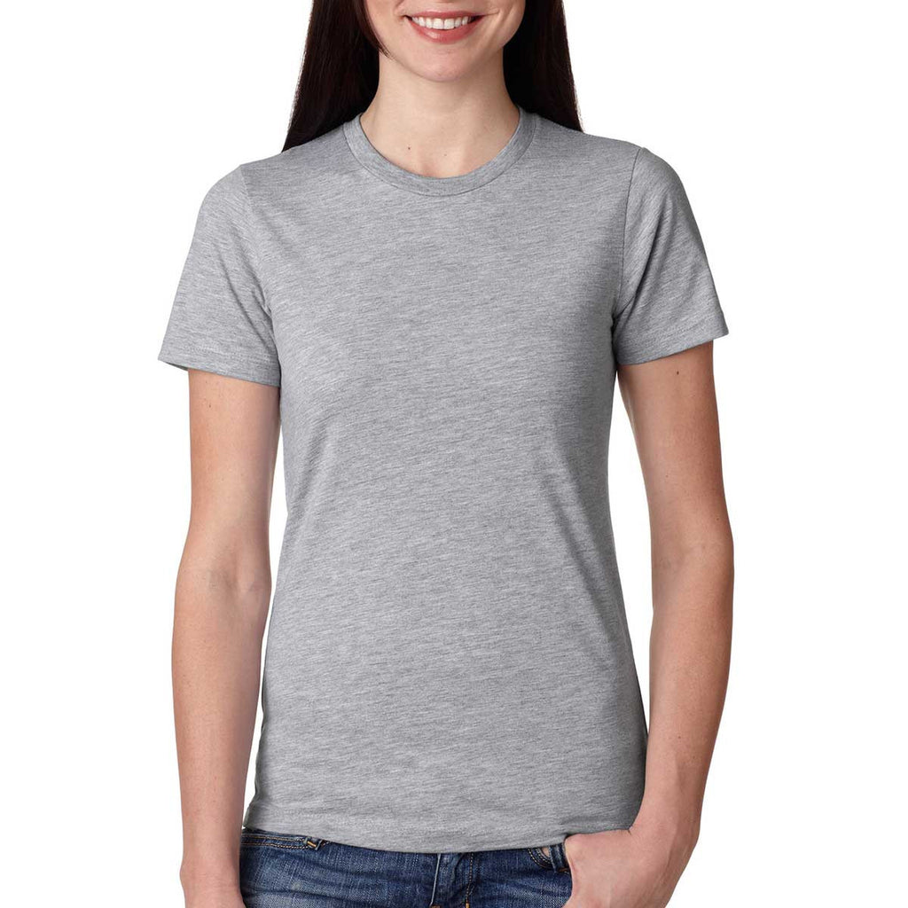 Next Level Women's Heather Grey Boyfriend Tee 