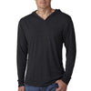 Next Level Unisex Vintage Black Triblend Long Sleeve Hoodie