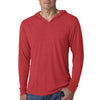 Next Level Unisex Vintage Red Triblend Long Sleeve Hoodie