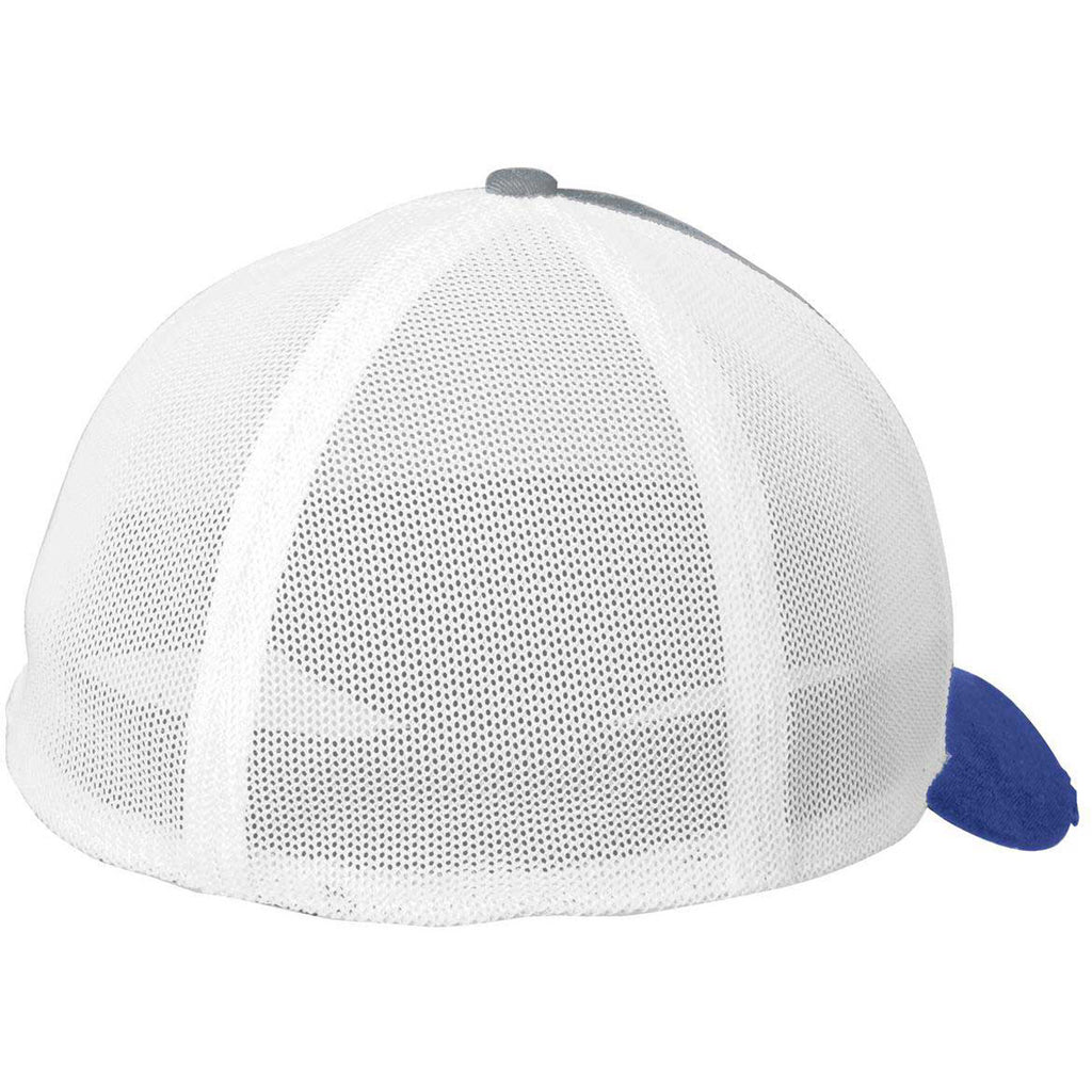New Era Royal/Grey/White Vintage Mesh Cap