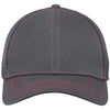 New Era 39THIRTY Graphite/Red Stretch Mesh Contrast Stitch Cap
