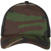 New Era Camo/Black Snapback Mesh Back Trucker Cap