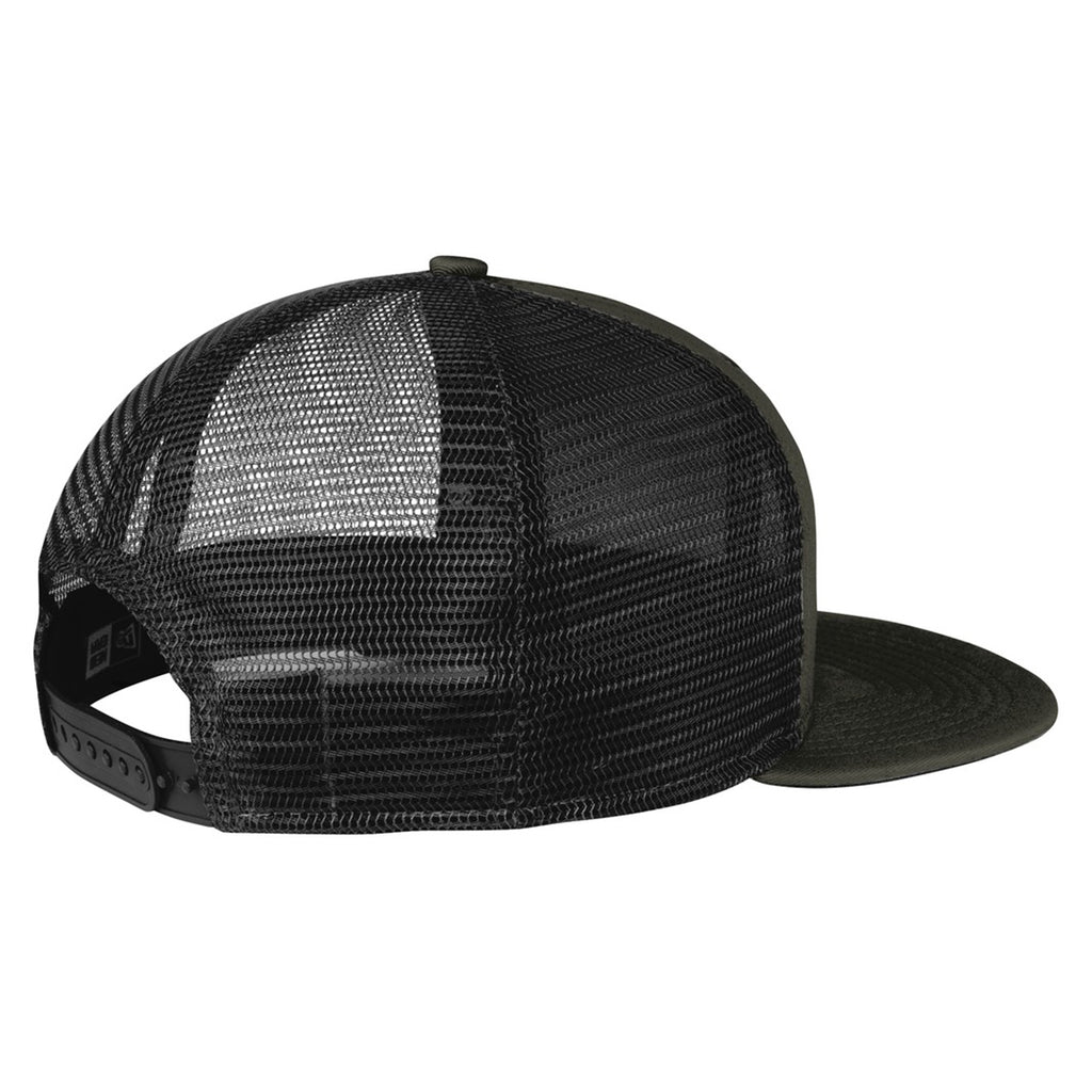 New Era Black/Black Original Fit Snapback Trucker Cap