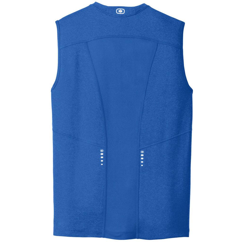 OGIO Men's Electric Blue ENDURANCE Sleeveless Pulse Crew