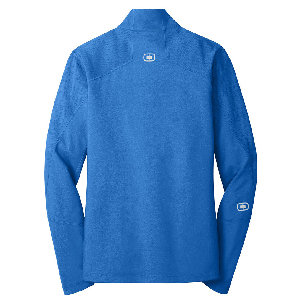 OGIO Men's Electric Blue Heather Sonar Full-Zip