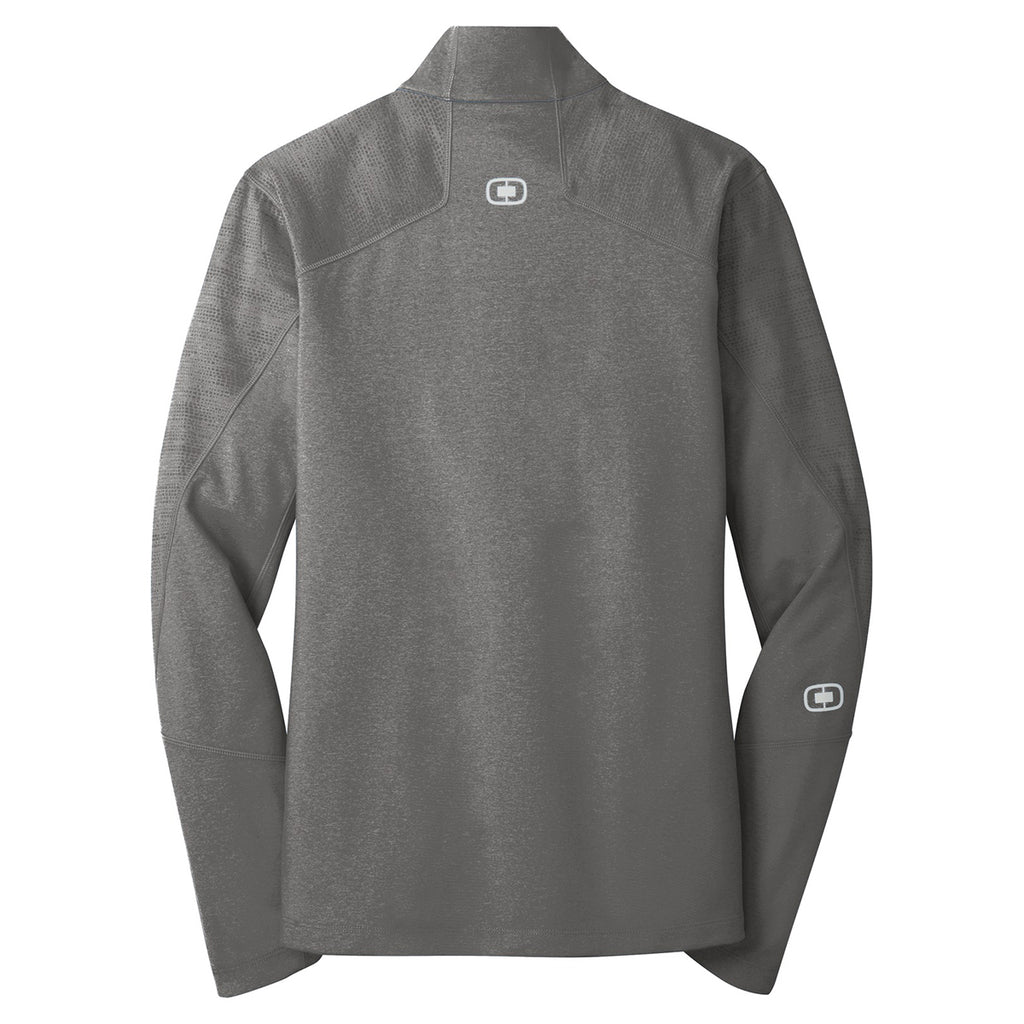 OGIO Men's Track Grey Heather Sonar Full-Zip