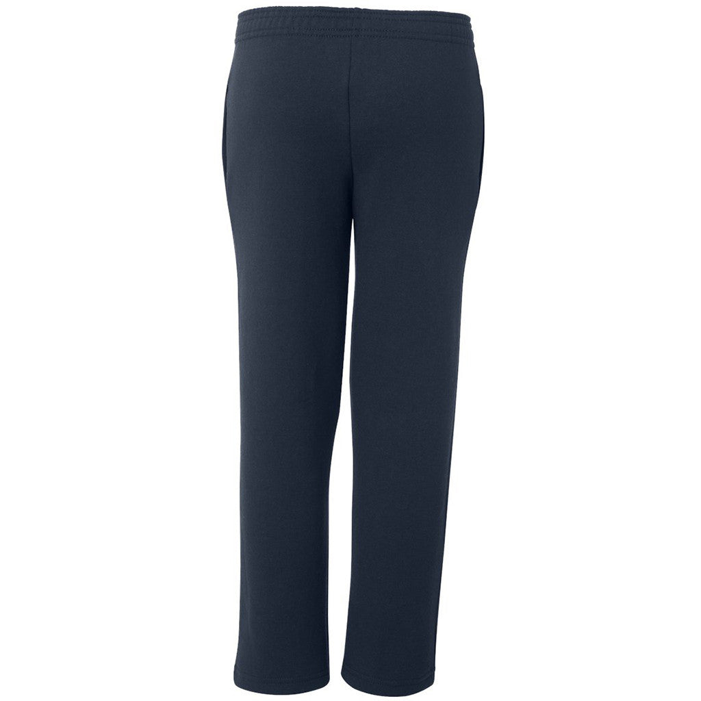 Champion Youth Navy Eco 9-Ounce Open-Bottom Fleece Pant