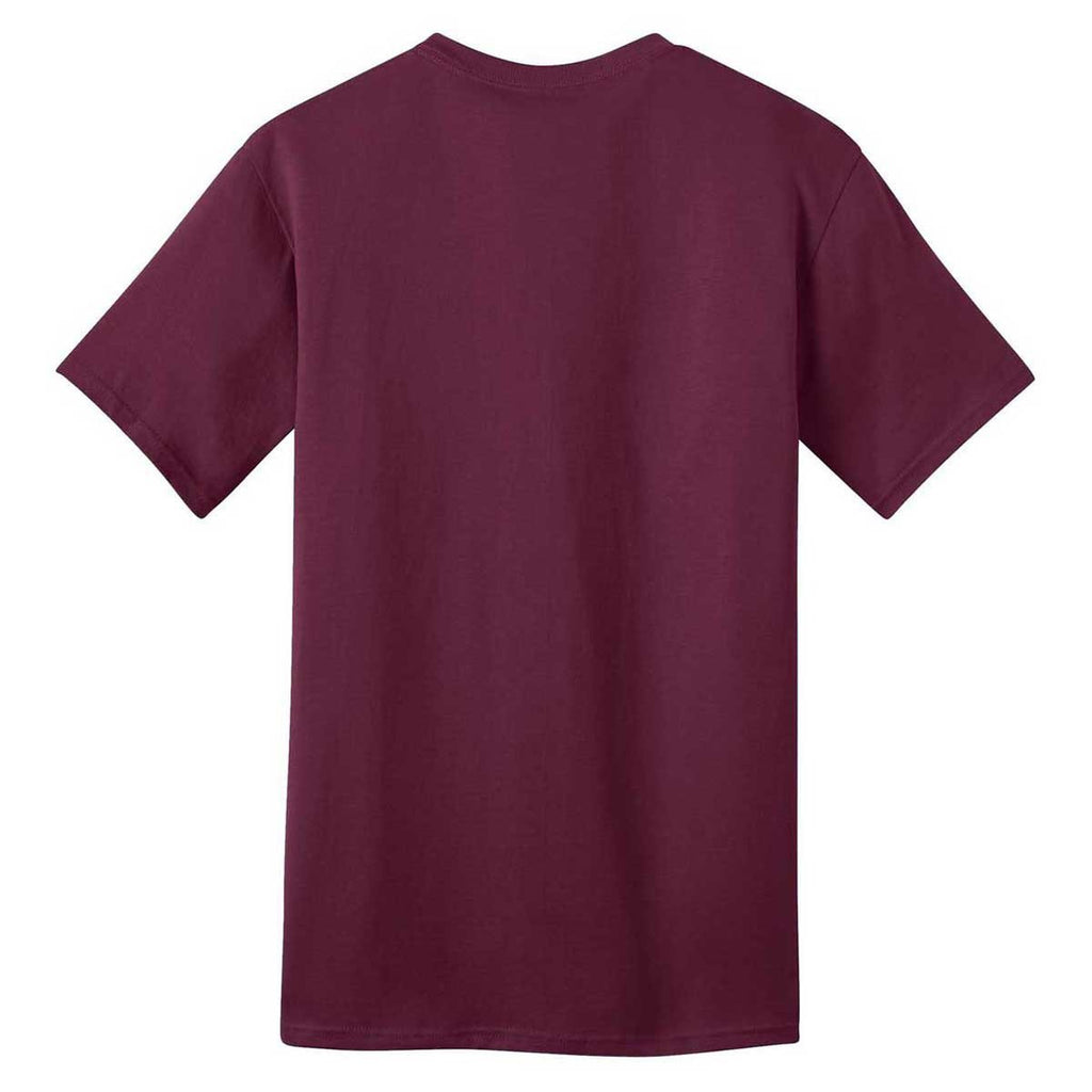 Port & Company Men's Cardinal Ring Spun Cotton Tee