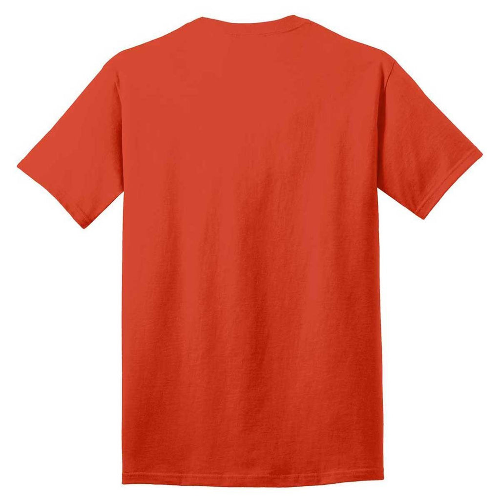 Port & Company Men's Orange Core Cotton Tee