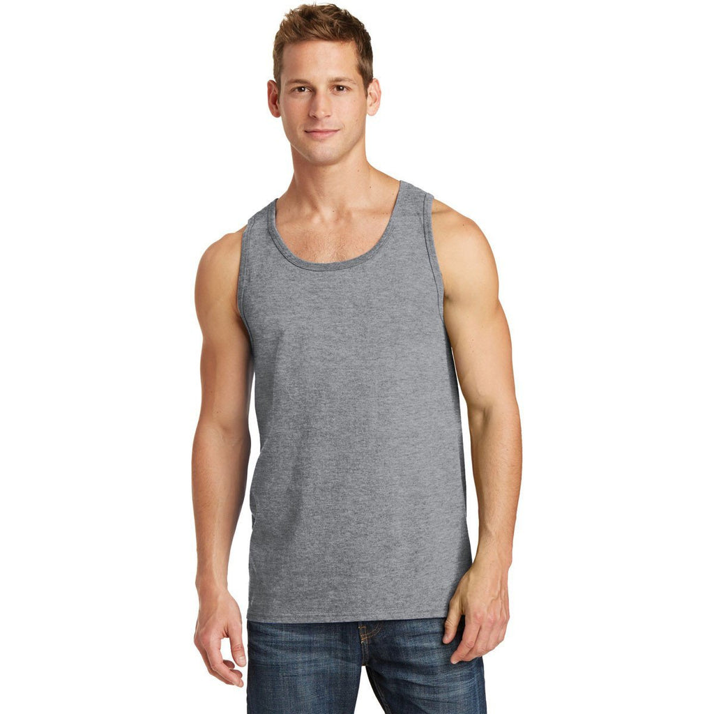 Port & Company Men's Athletic Heather Core Cotton Tank Top