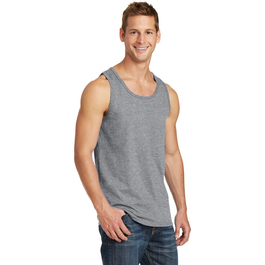 Port & Company Men's Athletic Heather Core Cotton Tank Top