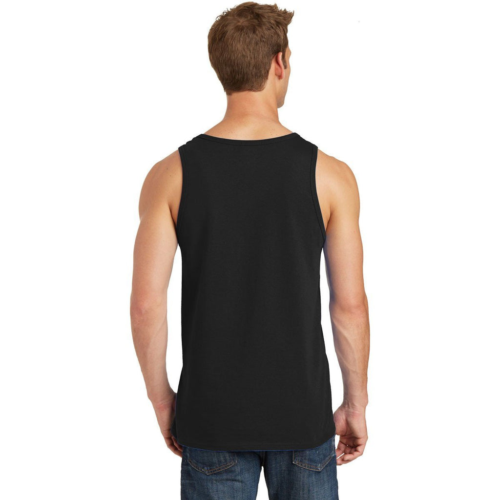 Port & Company Men's Jet Black Core Cotton Tank Top