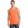 Port & Company Men's Neon Orange Core Cotton Tank Top