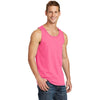 Port & Company Men's Neon Pink Core Cotton Tank Top