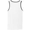 Port & Company Men's White/Jet Black Core Cotton Tank Top