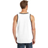 Port & Company Men's White/Jet Black Core Cotton Tank Top