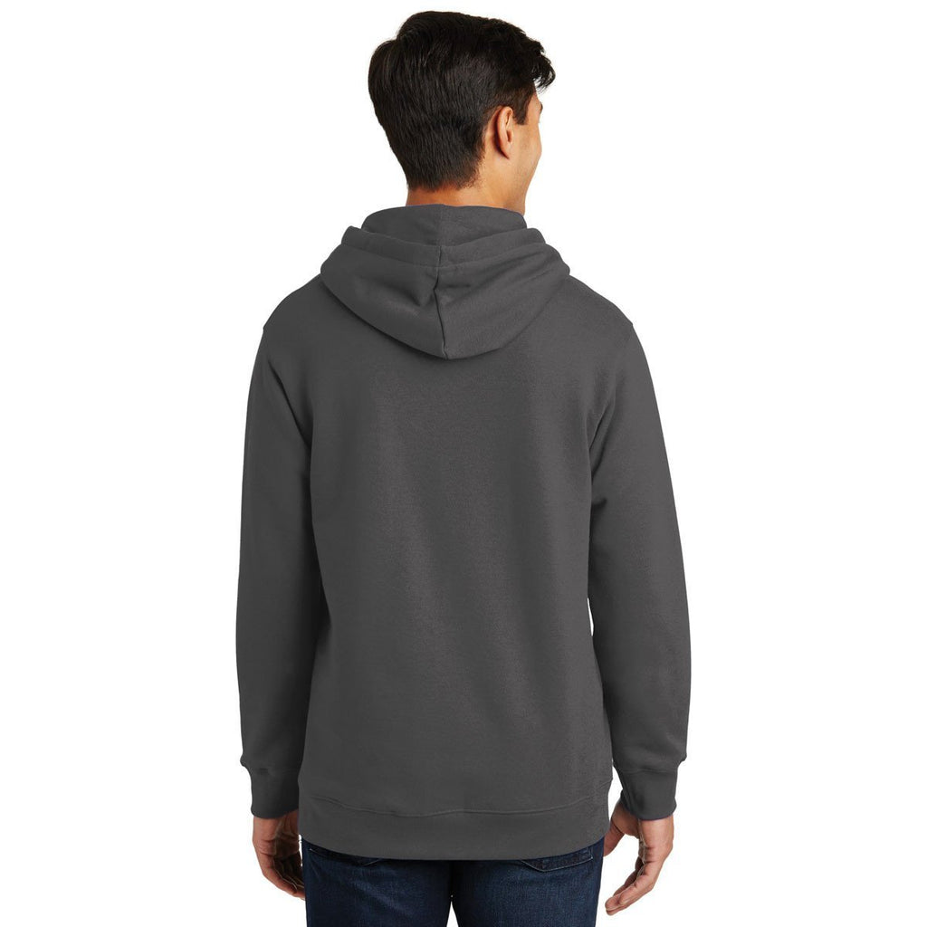 Port & Company Men's Charcoal Fan Favorite Fleece Pullover Hooded Sweatshirt