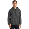 Port & Company Men's Dark Heather Grey Fan Favorite Fleece Pullover Hooded Sweatshirt