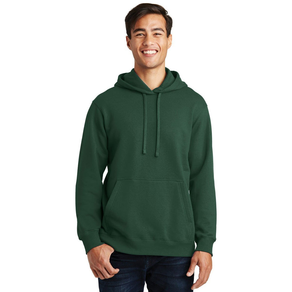 Port & Company Men's Forest Green Fan Favorite Fleece Pullover Hooded Sweatshirt