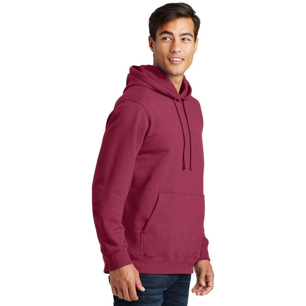 Port & Company Men's Garnet Fan Favorite Fleece Pullover Hooded Sweatshirt