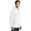 Port & Company Men's White Fan Favorite Fleece Pullover Hooded Sweatshirt