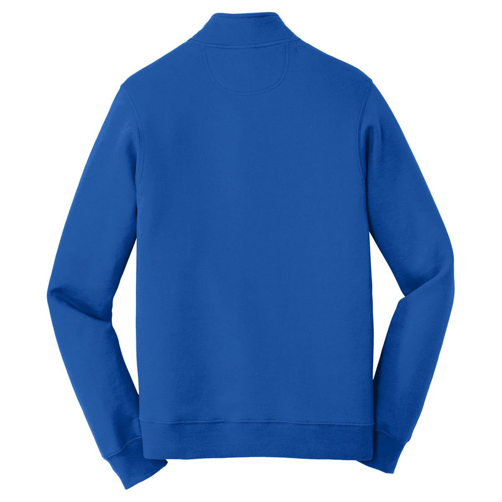Port & Company Men's True Royal Fan Favorite Fleece 1/4-Zip Pullover Sweatshirt