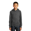 Port & Company Youth Dark Heather Grey Fan Favorite Fleece Pullover Hooded Sweatshirt
