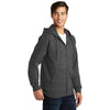 Port & Company Men's Dark Heather Grey Fan Favorite Fleece Full-Zip Hooded Sweatshirt