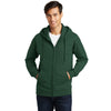 Port & Company Men's Forest Green Fan Favorite Fleece Full-Zip Hooded Sweatshirt