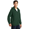 Port & Company Men's Forest Green Fan Favorite Fleece Full-Zip Hooded Sweatshirt