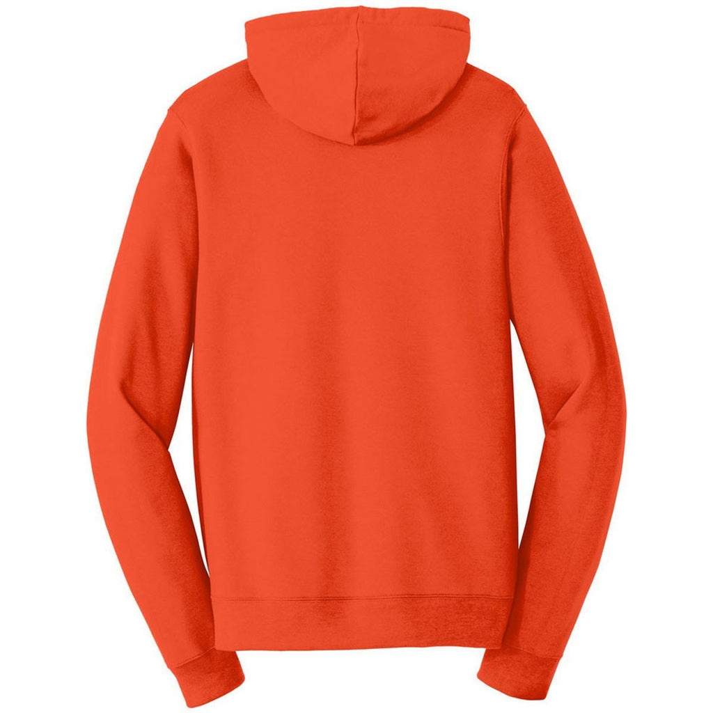 Port & Company Men's Orange Fan Favorite Fleece Full-Zip Hooded Sweatshirt