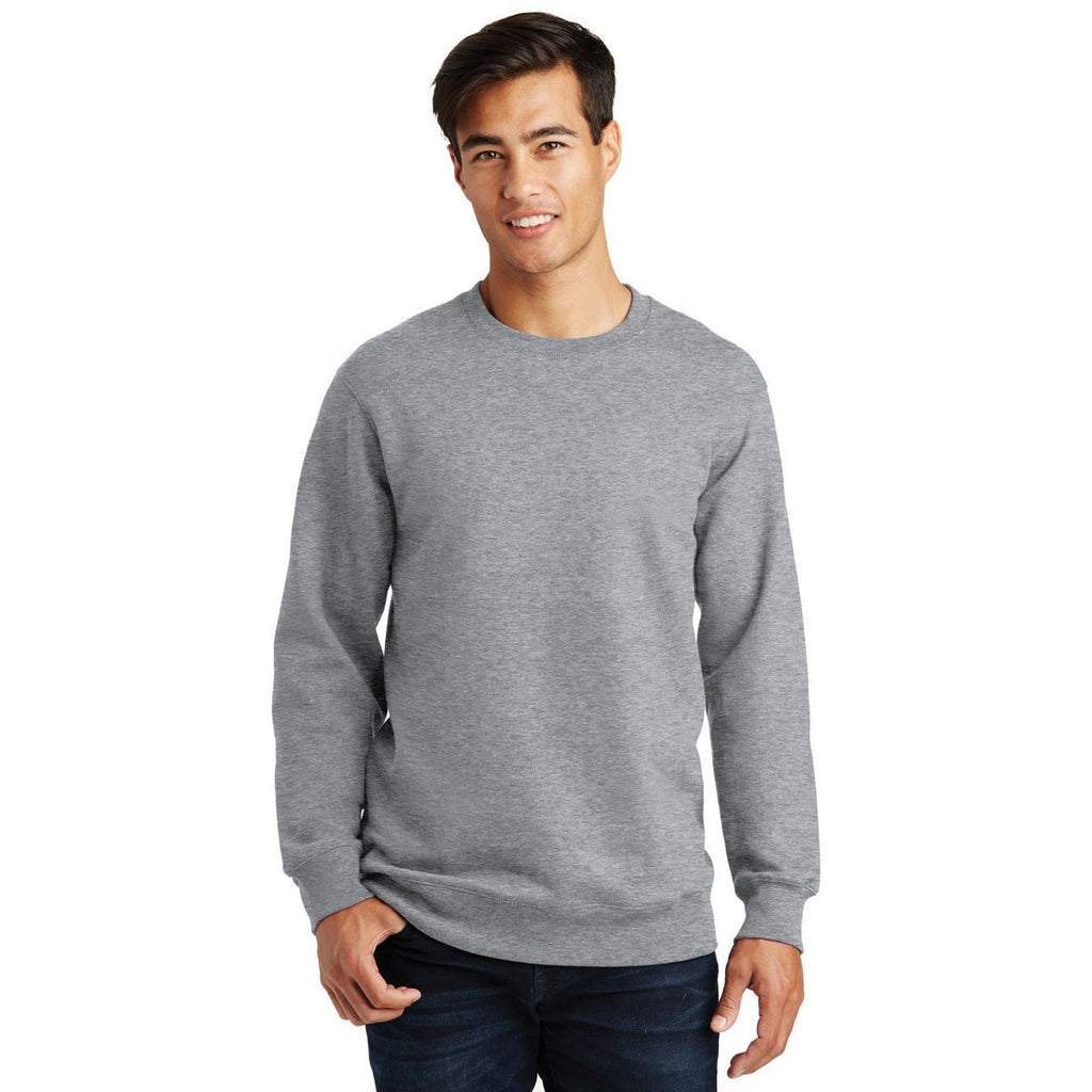 Port & Company Men's Athletic Heather Fan Favorite Fleece Crewneck Sweatshirt