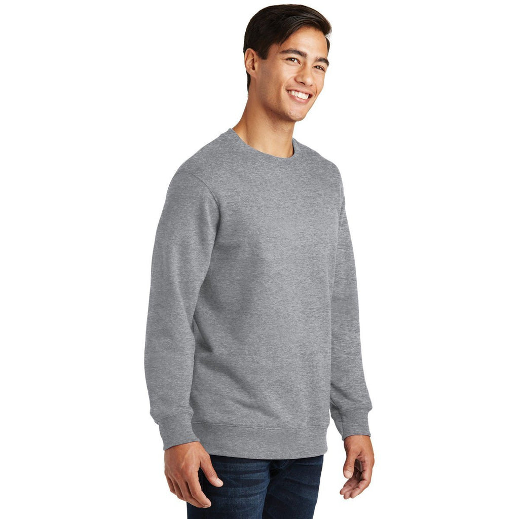 Port & Company Men's Athletic Heather Fan Favorite Fleece Crewneck Sweatshirt