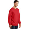 Port & Company Men's Bright Red Fan Favorite Fleece Crewneck Sweatshirt