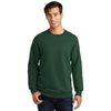 Port & Company Men's Forest Green Fan Favorite Fleece Crewneck Sweatshirt