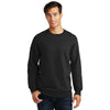 Port & Company Men's Jet Black Fan Favorite Fleece Crewneck Sweatshirt