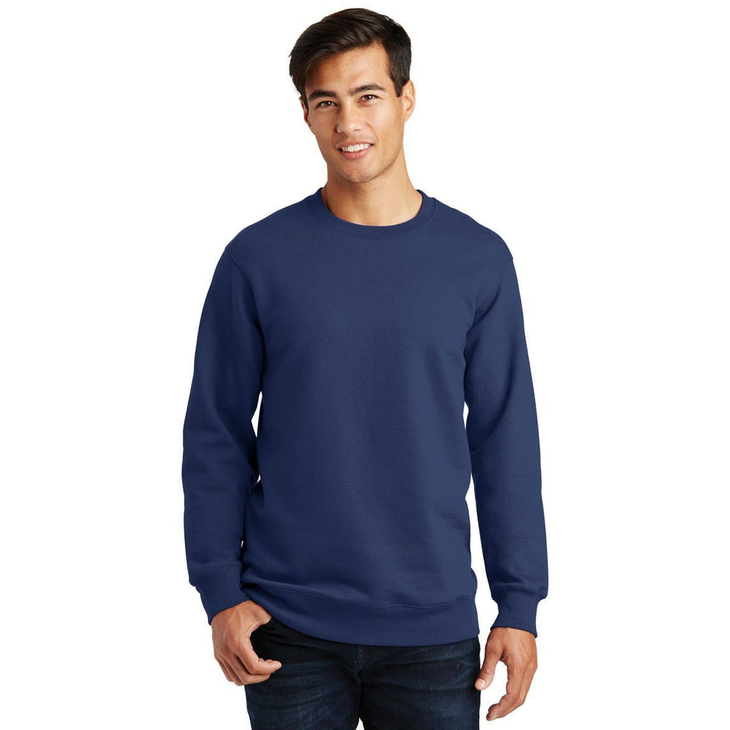 Port & Company Men's Team Navy Fan Favorite Fleece Crewneck Sweatshirt