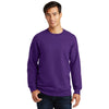 Port & Company Men's Team Purple Fan Favorite Fleece Crewneck Sweatshirt