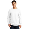 Port & Company Men's White Fan Favorite Fleece Crewneck Sweatshirt