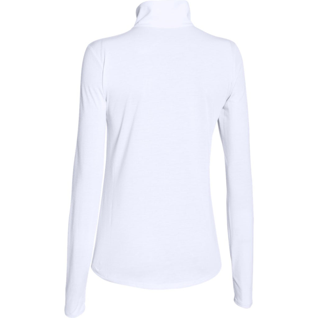 Under Armour Women's White Streaker Half Zip