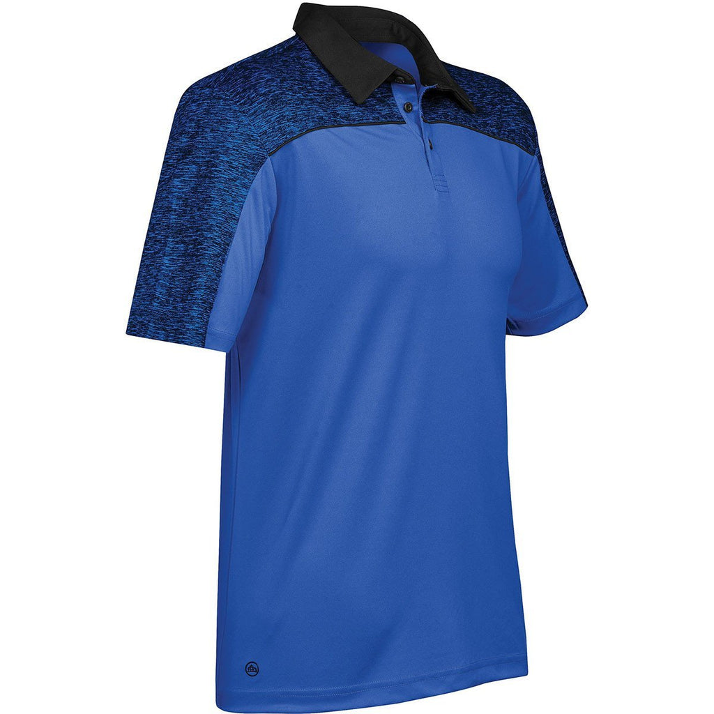 Stormtech Men's Azure Blue/Black Heather Silverback H2X-Dry Polo