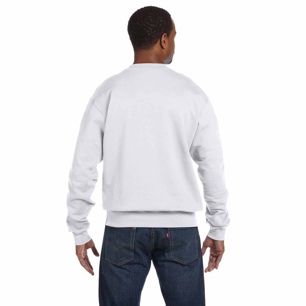 Champion Men's White Heather for Team 365 Cotton Max 9.7-Ounce Crew