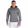 Champion Men's Stone Grey/Black Performance 5.4-Ounce Colorblock Pullover Hood