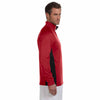 Champion Men's Scarlet/Black Performance 5.4-Ounce Colorblock Quarter-Zip Jacket
